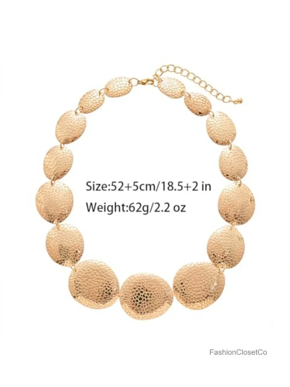 Layered Coin Necklace Statement Bib Chain Choker